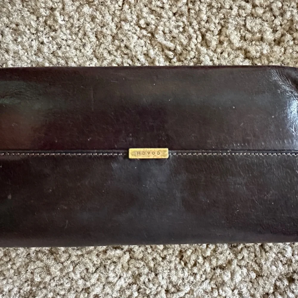 Coach Dark Brown Vintage Genuine Leather Snap-On Credit Card Bifold Long Wallet - Picture 10 of 12